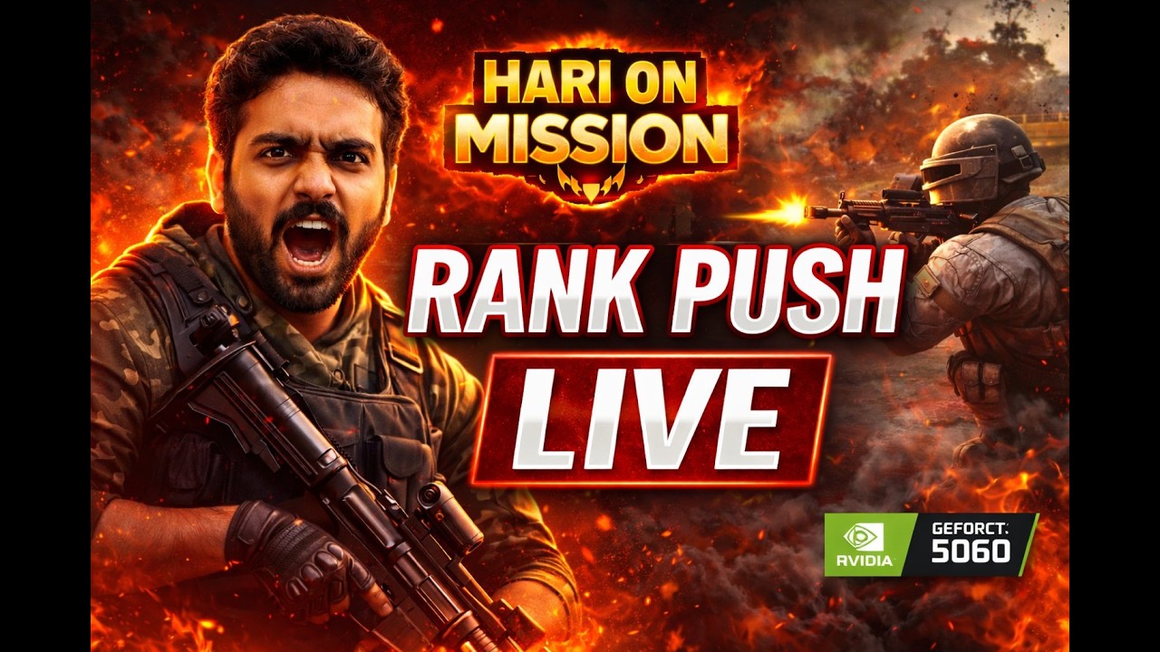 BGMI Live TAMIL | RTX 5060  | Road to 100 Subscribers | #harionmission  #bgmi #live