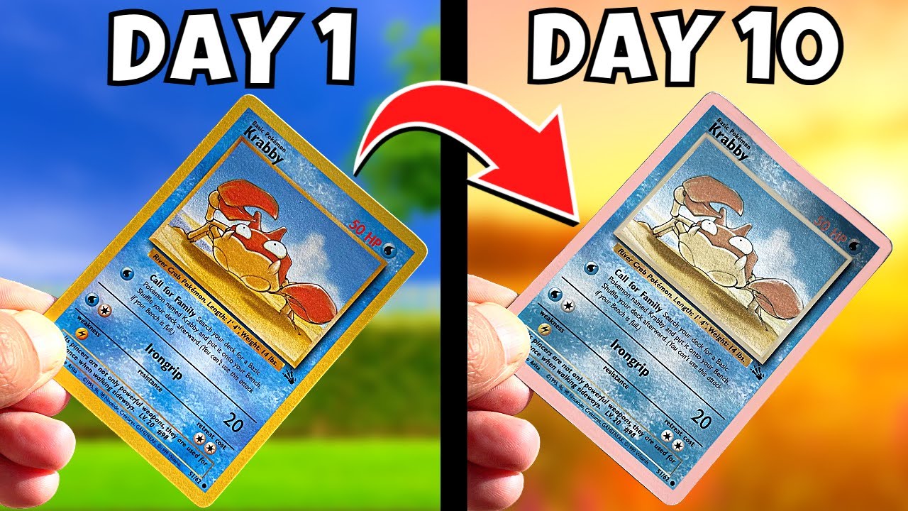 I let the sun damage my Pokemon Cards so you don’t have to