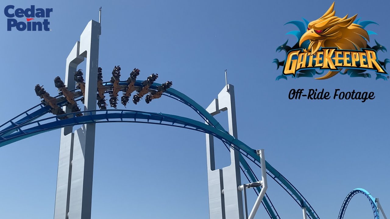 Gatekeeper - Cedar Point B&M Wing Coaster - Off-Ride Footage [4K]