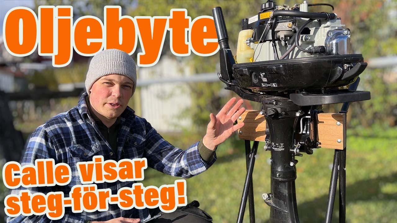 Oljebyte och vinterkonservering f&ouml;r din 4-takts utombordare!