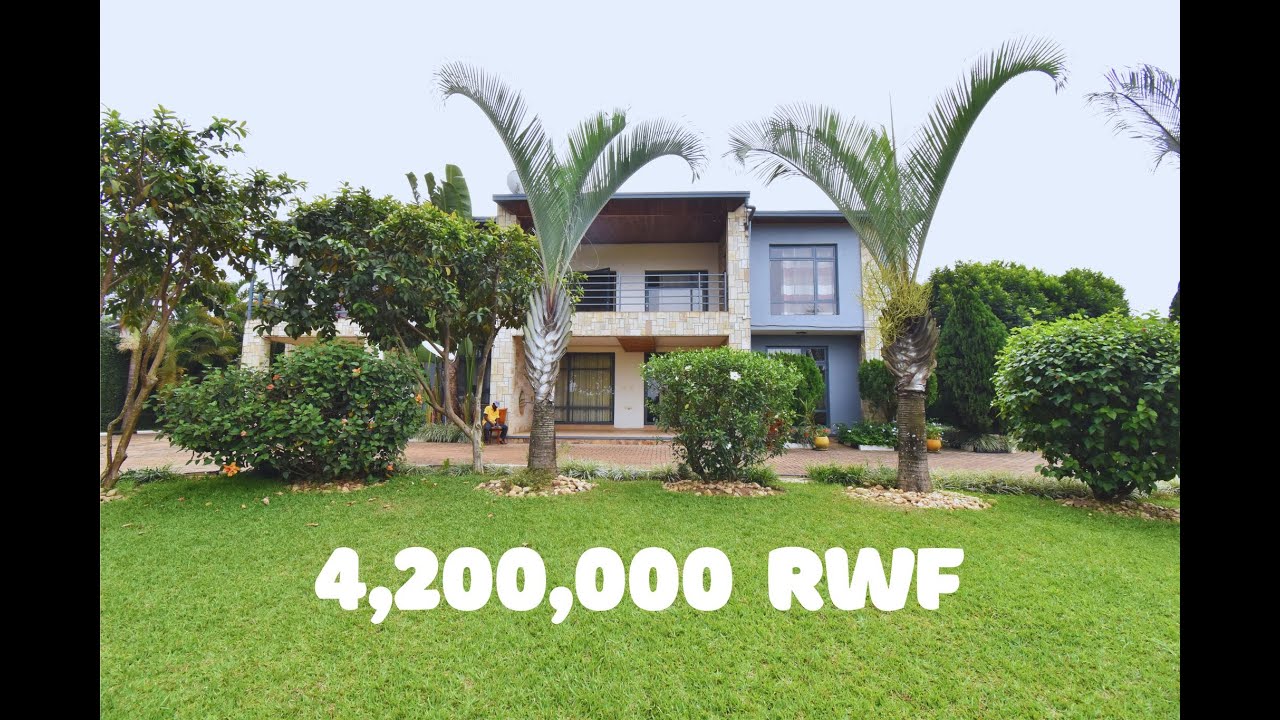 Touring a 2 Stories - Home With a Lot of GREENS in Kigali, RWANDA