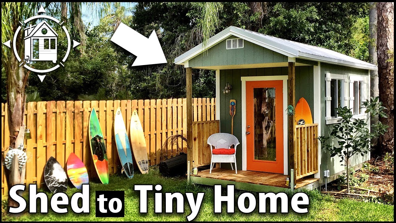Backyard shed to cute tiny home w/ earning potential!