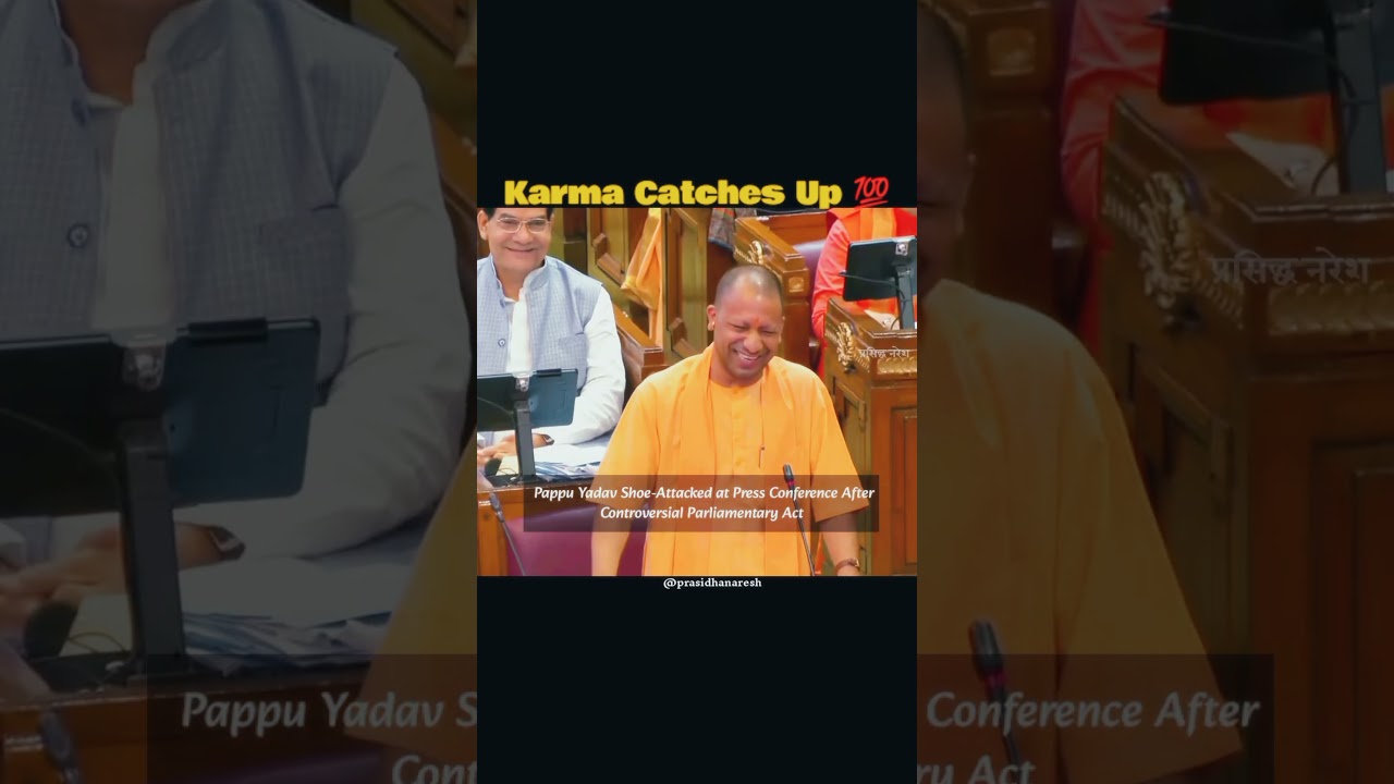 Karma Catches Up - Pappu Shoe-Attacked at Press Conference After Controversial Parliamentary Act