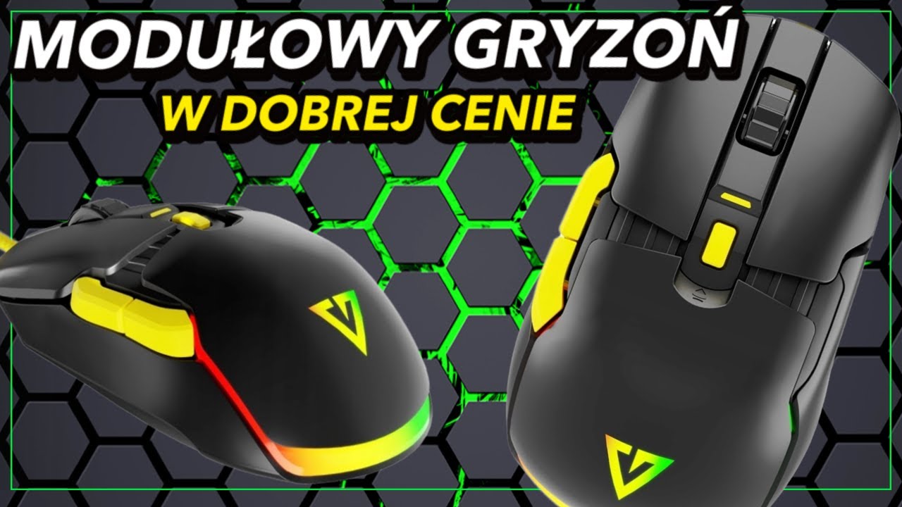 HIT cenowy - tania i dobra myszka modularna z wymiennymi przełącznikami! Modecom Volcano Jager