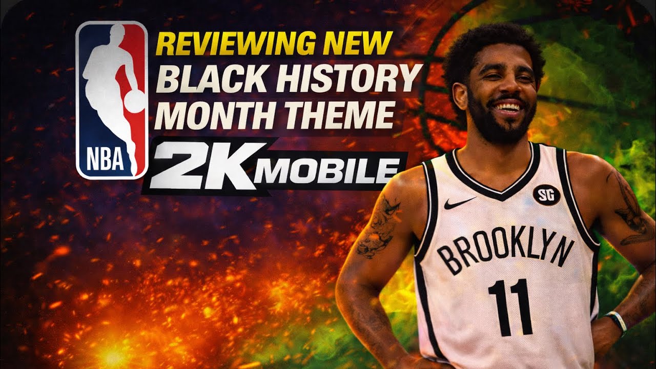Reviewing the NEW black history month theme! (Kyrie Irving and more!)- NBA2K mobile