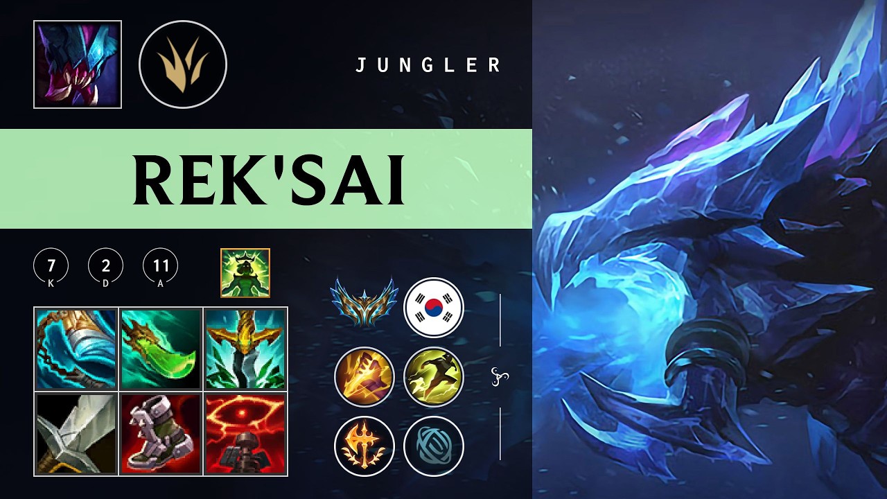 Rek'Sai Jungle vs Jarvan IV - KR Challenger Patch 26.05