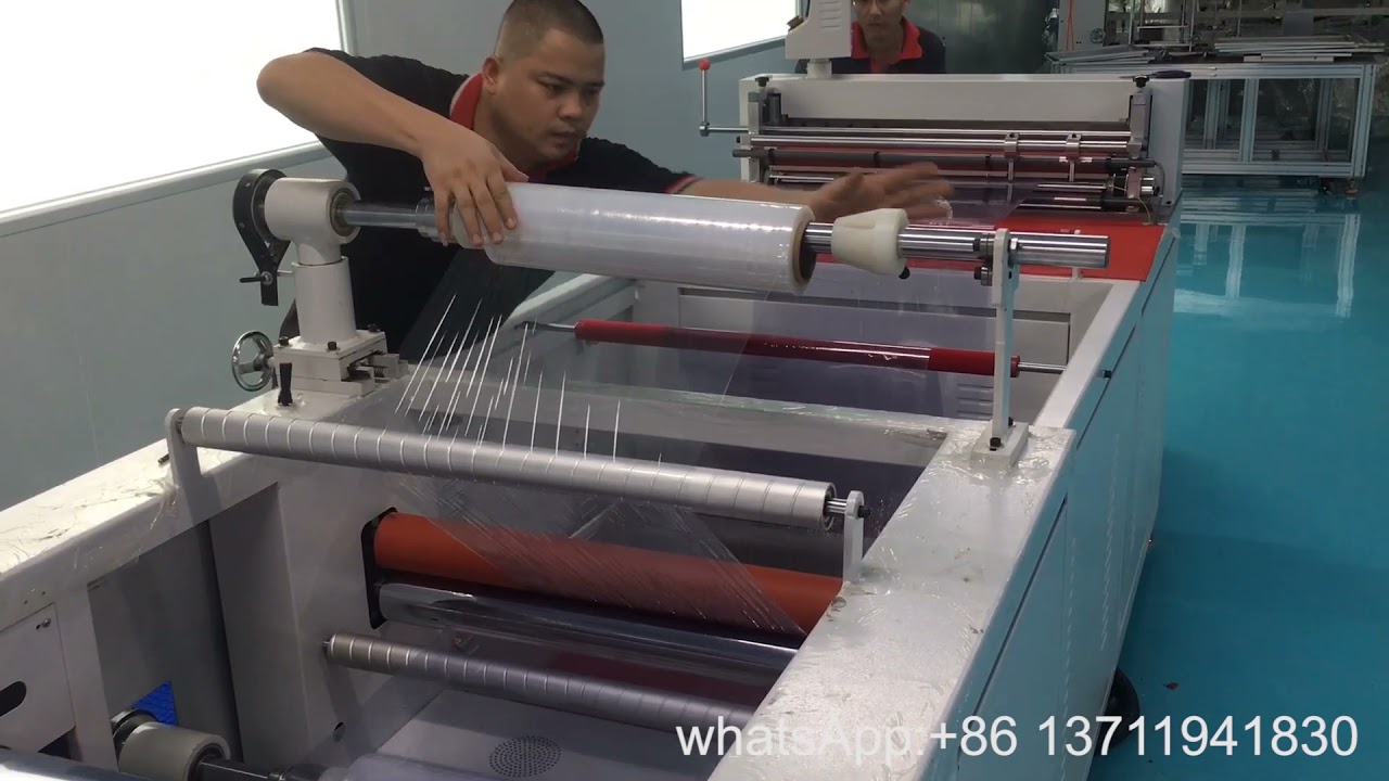 APET roll material 800 mm width sheet flatten and cutting machine ,APET plastic boxes sheet cutting