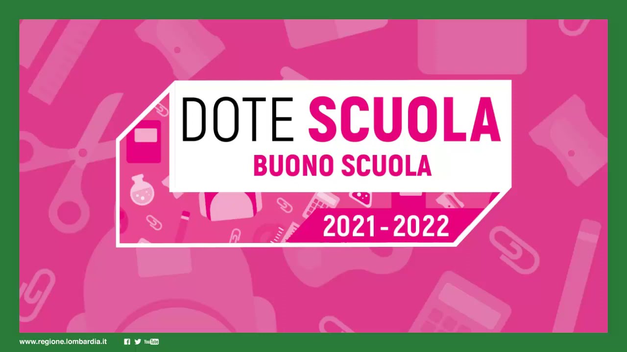 Dote scuola/Buono scuola: video tutorial per la presentazione della domanda