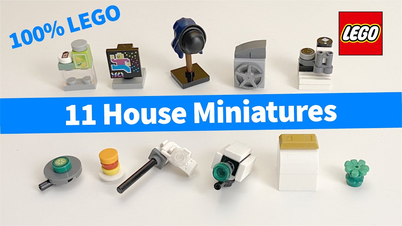 11 House Miniatures LEGO 🏠