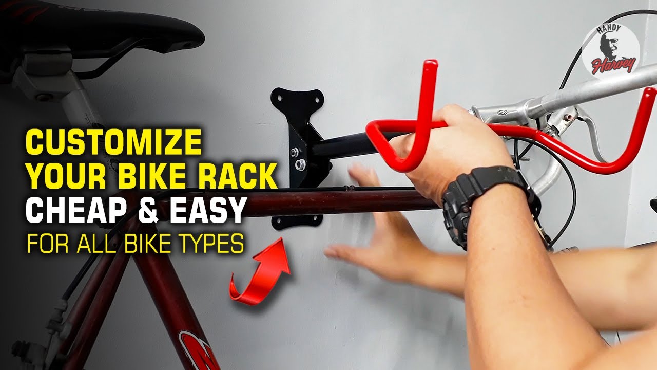 Wall Mount Bike Hanger/Rack Installation & Modification for All Bike Types, DIY Bike Wall Mount Rack