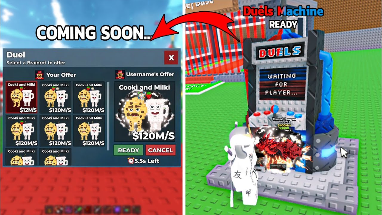 Next Leak - New Duels Machine in Steal a Brainrot- Roblox