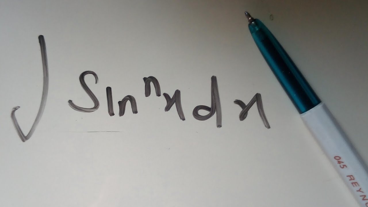 Reduction formula sin^x