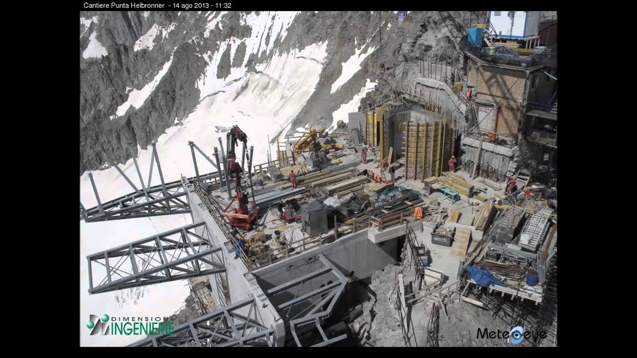 Skyway Monte Bianco | Il cantiere tra le nuvole | Timelapse Punta Helbronner
