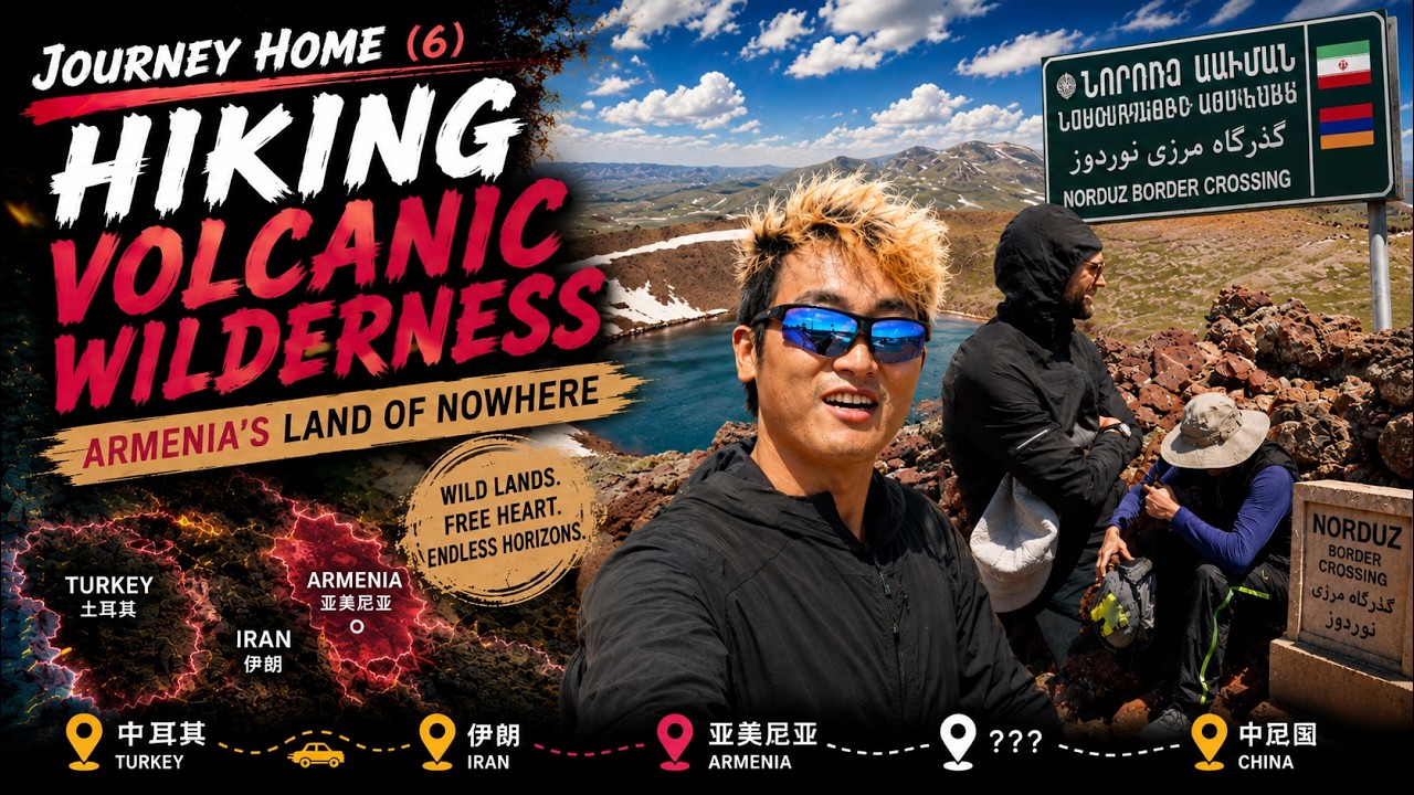 I went to Armenian wildest volcano, 3597m Mount Azhdahak. 万里回国路（六）徒步3597米休眠火山，走进亚美尼亚的无人之境