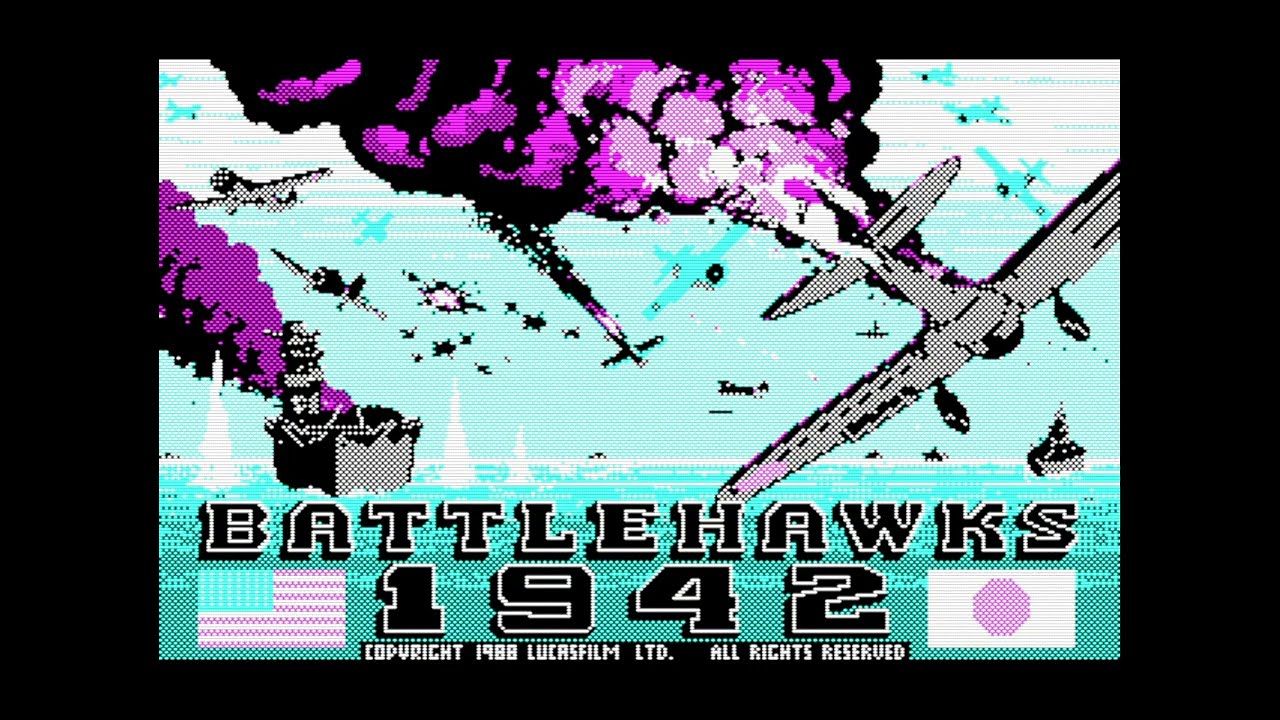 Battlehawks 1942 - Training: Intercept 1,2 [CGA / PC Speaker]