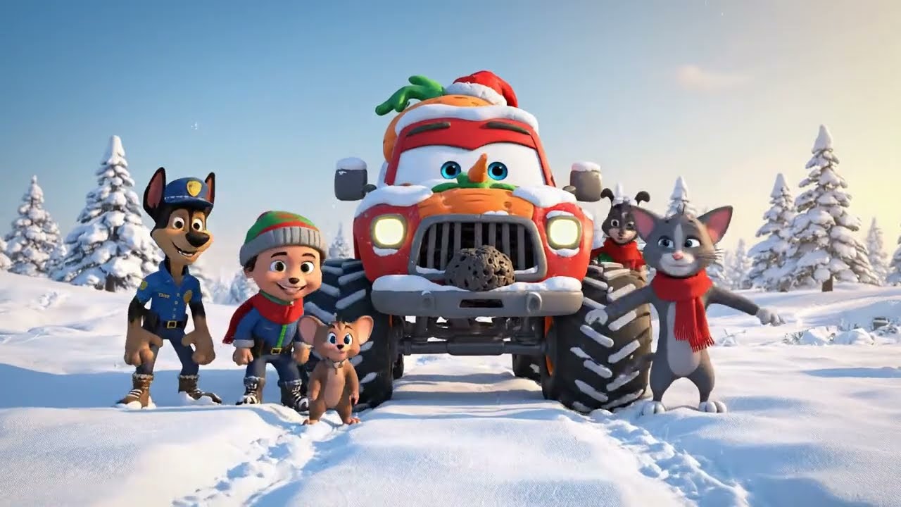 PAW Patrol & Blaze: Tom & Jerry DINO STORM RESCUE! ⛈️🦖 Monster Trucks Mission! Kids Cartoon