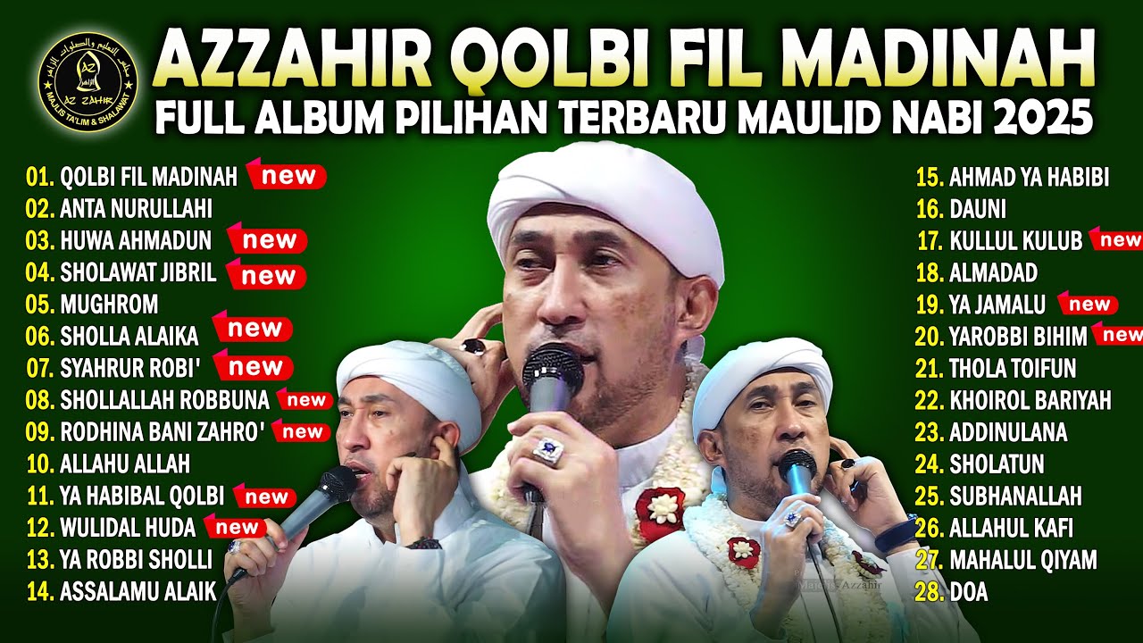 FULL ALBUM PILIHAN AZZAHIR 2025 QOLBI FIL MADINAH SPESIAL MAULID NABI LIVE YOGYAKARTA