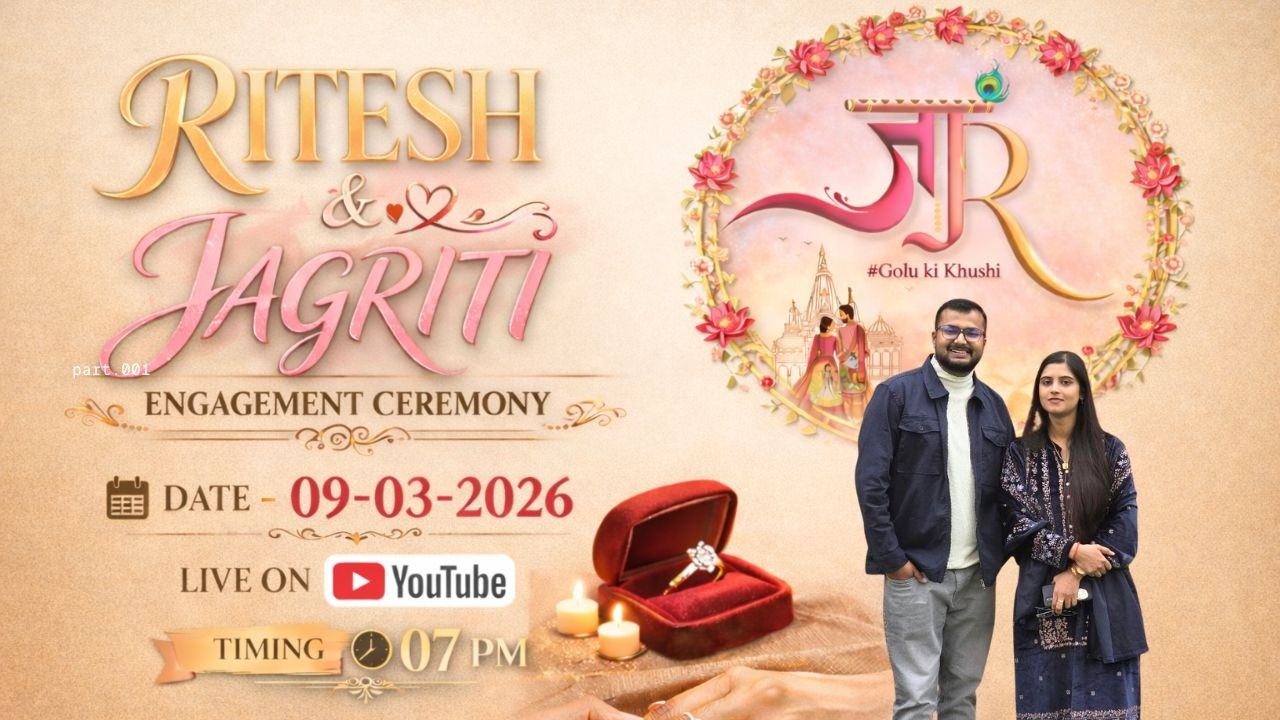 Ritesh & Jagriti Engagment  Ceremony live