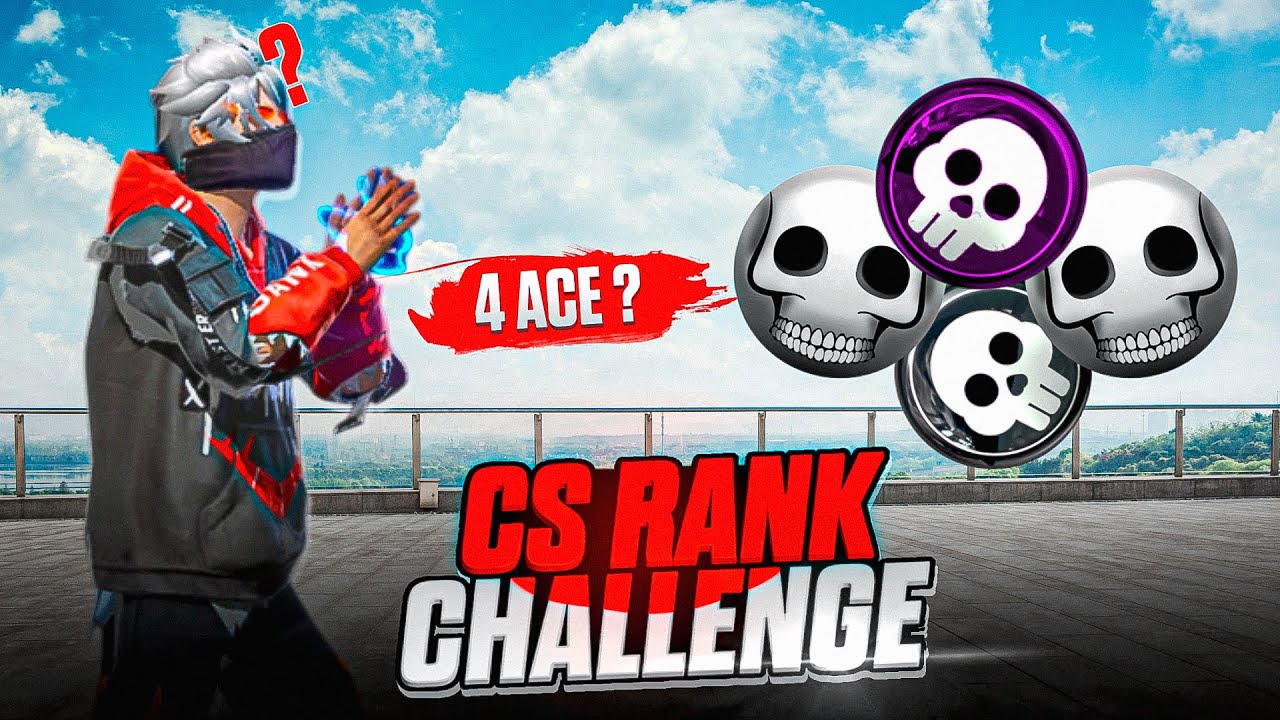 4 ACE in CS-RANK CHALLENGE💀🔥CAN I❓