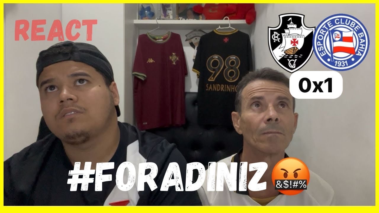 REALMENTE EU NASCI PRA SOFRER - VASCO 0x1 BAHIA - REACT DO SANDRINHO 