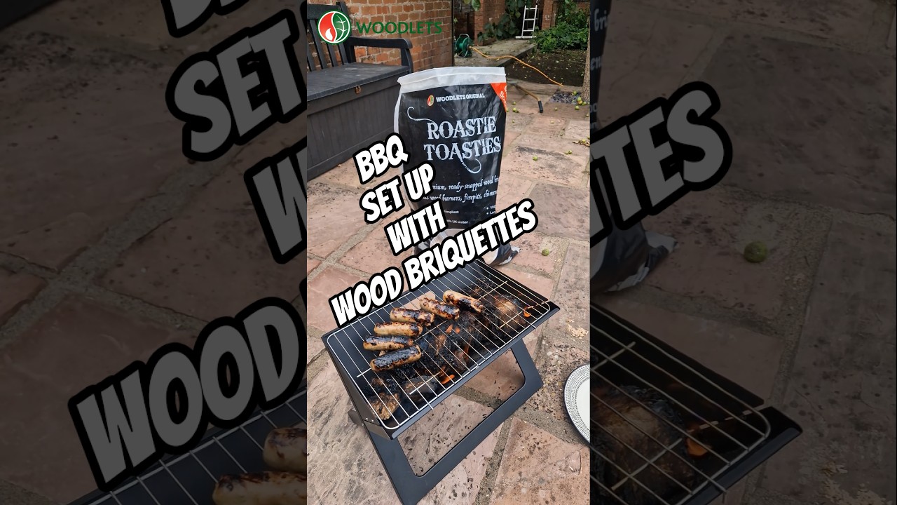 Wood Briquette BBQ Setup &ndash; Grilling Like a Pro! With Woodlets Roastie Tosties