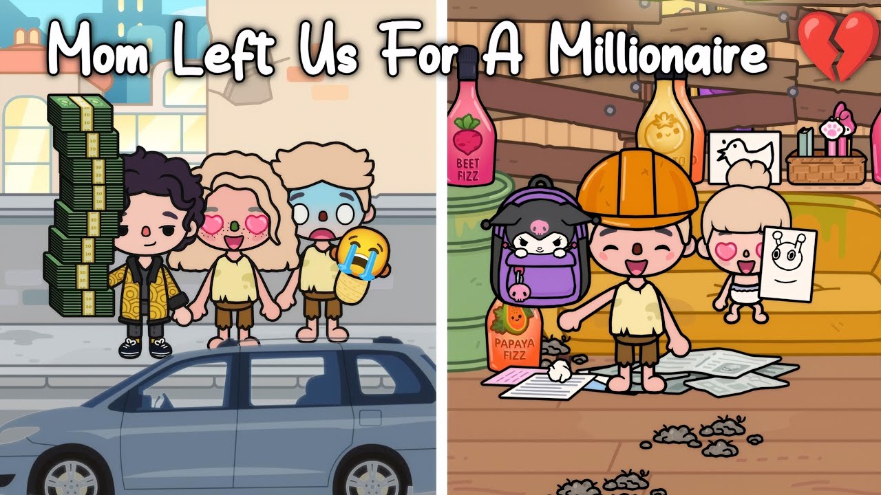 My Mom Left Us For A Millionaire 💔 She Regrets It Later | Toca Boca Story | Toca Life Story 