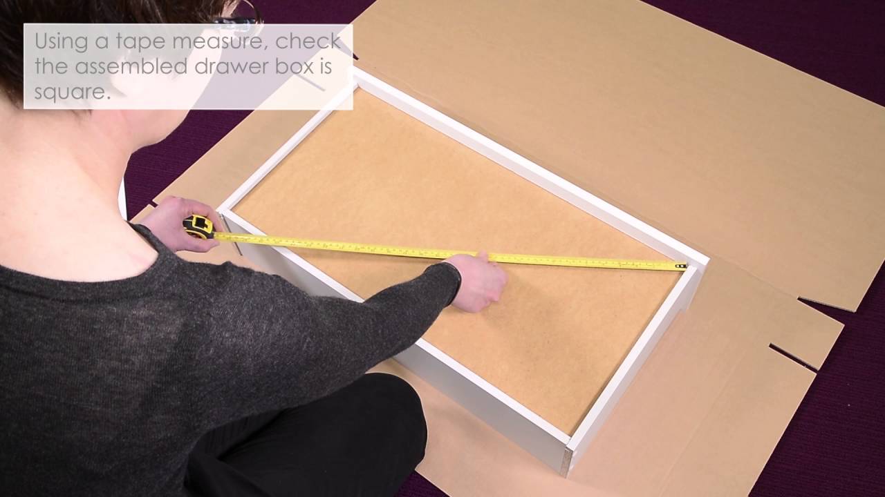 3 Piece Standard Drawer Box Assembly - Bottom Mounted Runners