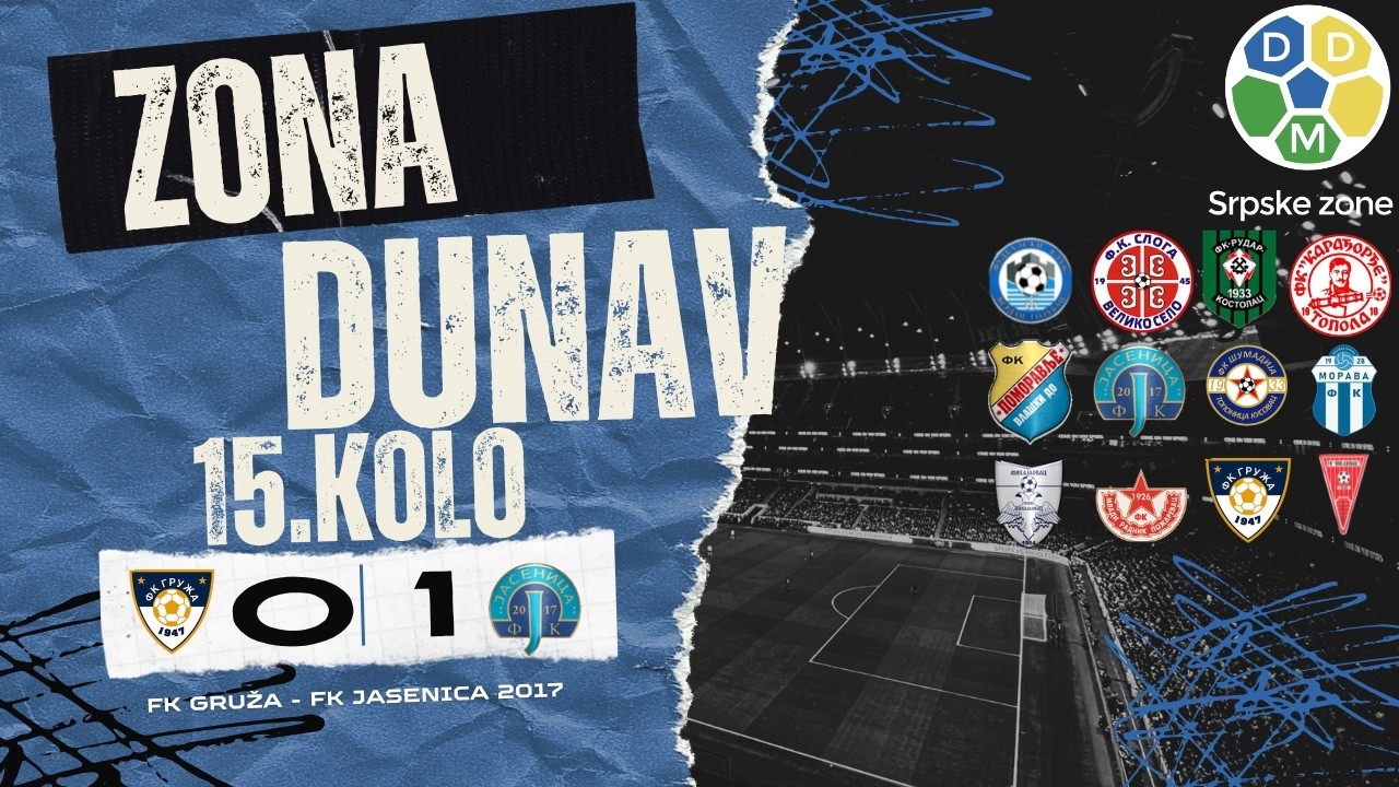 Zona Dunav Sezona 2025/26 15. Kolo FK Gruza 0:1 FK Jasenica 2017