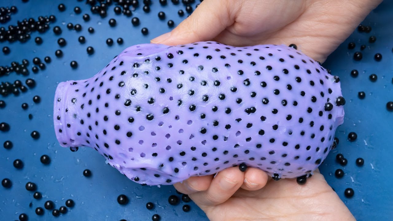 Deep Relaxation ASMR Black Slime Beads  Stress Relief, Focus & Sleep Therapy