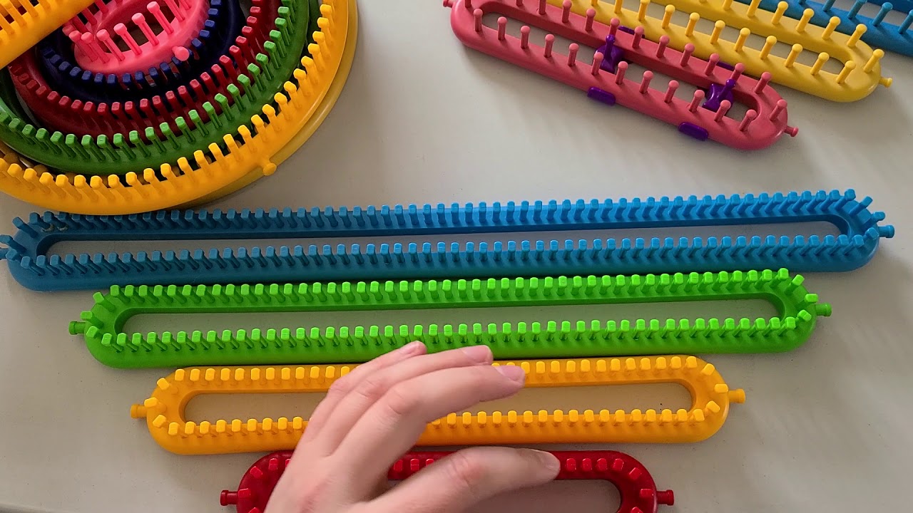 All my different Peg Looms
