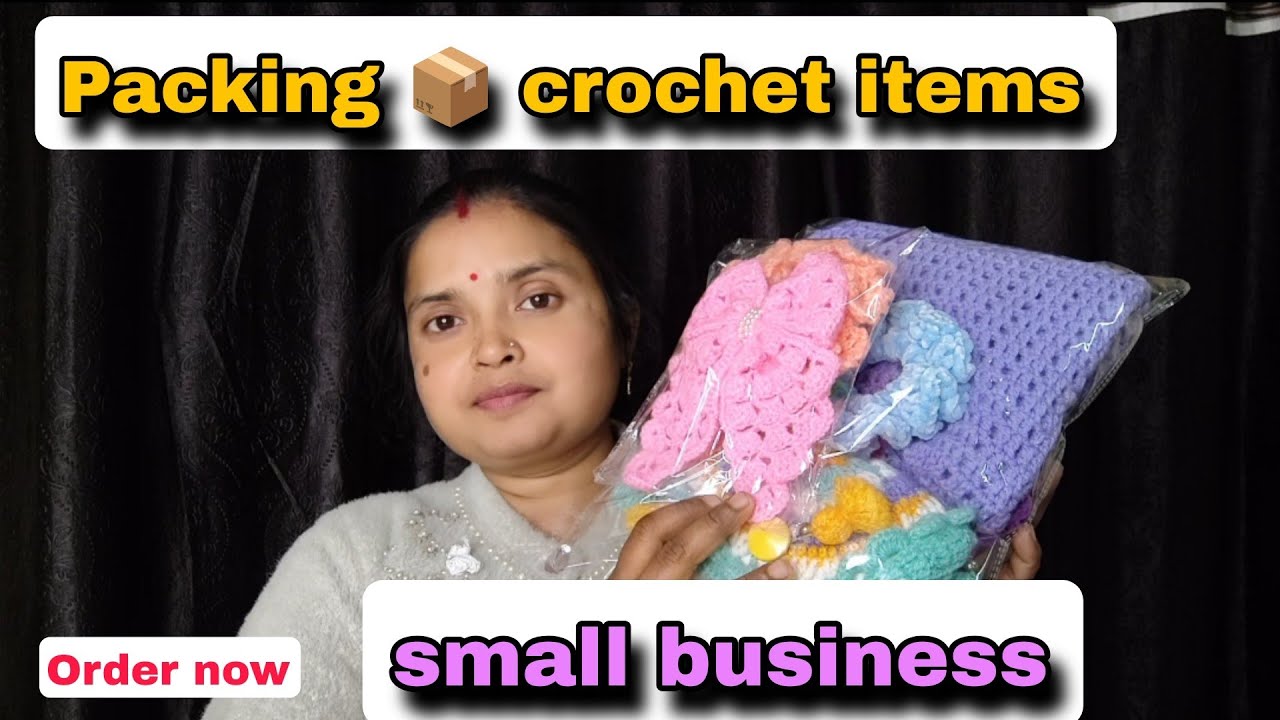 Finally complete my order/ packing my orders / latest make with me custom order 📦#crochet