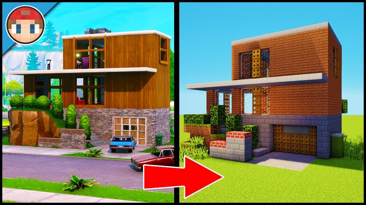 Minecraft: Как построить дом в Fortnite №1 — Простой урок