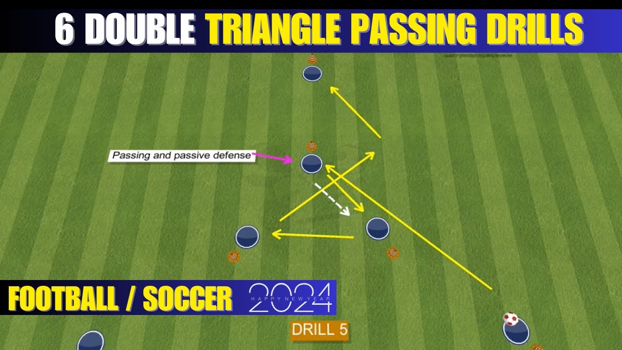 6 Double Triangle Passing Drills | Football / Soccer