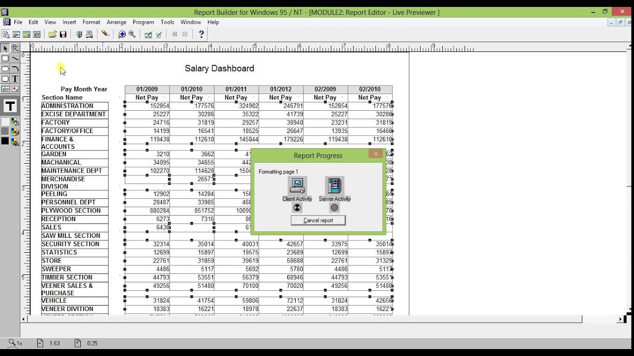 How to Develop a simple Matrix Report with Report Developer 2000