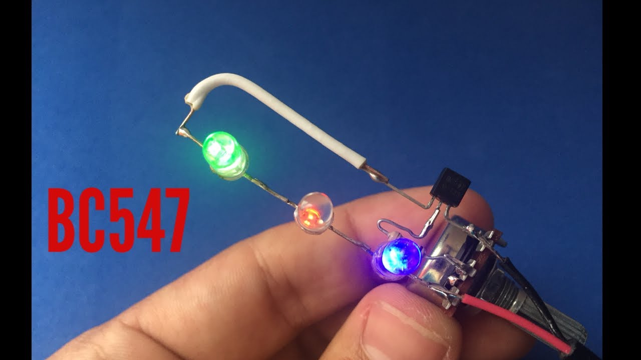 TRANSISTOR BC547 en PROYECTO INTERESANTE