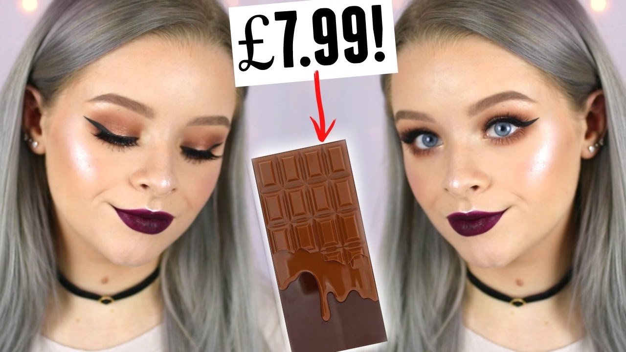 DRUGSTORE MAKEUP TUTORIAL FT SALTED CARAMEL CHOCOLATE BAR PALETTE  | sophdoesnails