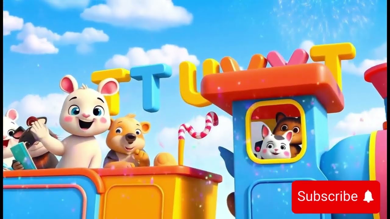 ABC Alphabet Train Music Video Song | Children Learn Letters Phonics |ABC Train Song for Kids
