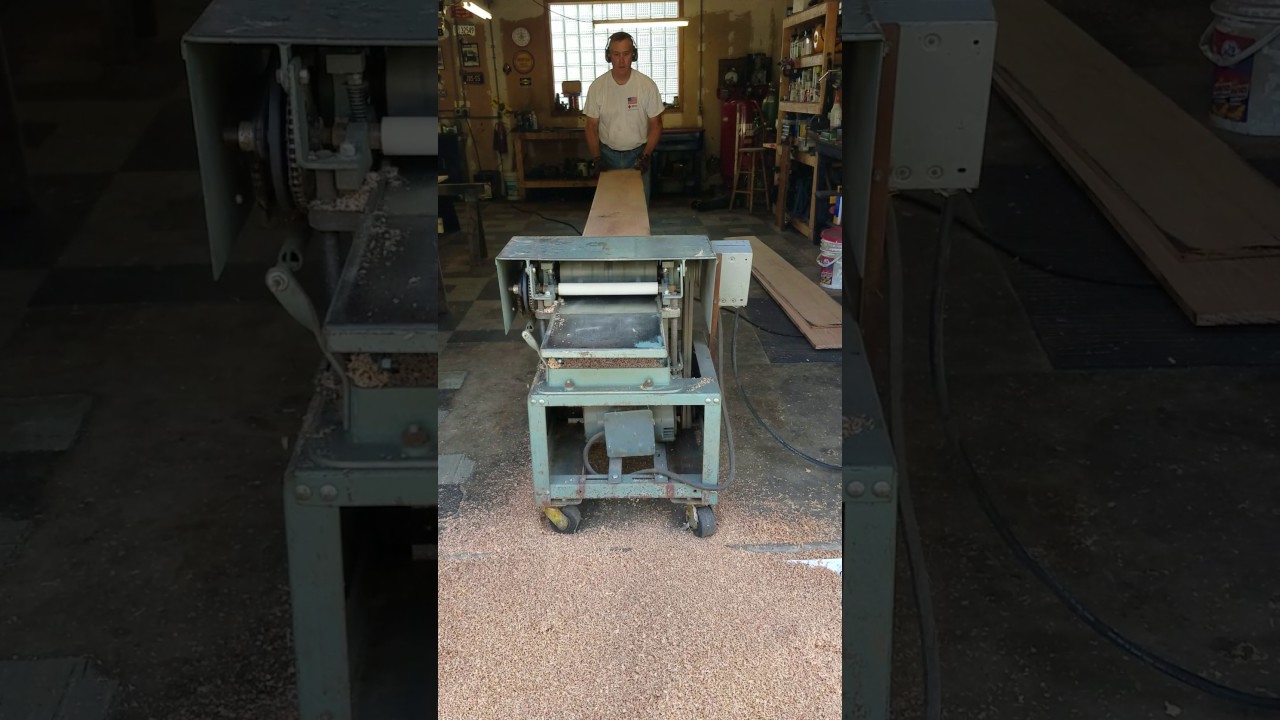 Foley Belsaw wood planer through red oak