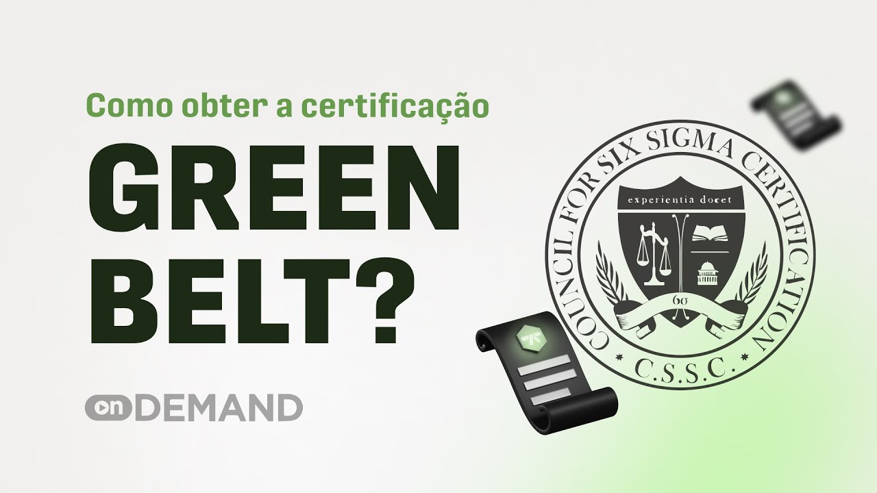 Como tirar a certifica&ccedil;&atilde;o Green Belt?