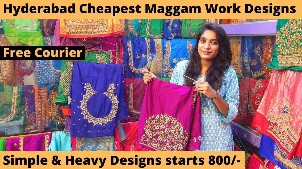 Beautiful Maggam Work Designs @ Cheapest Price|Heavy Bridal Work Blouse,Lehenga Designs At Rs 800/-|