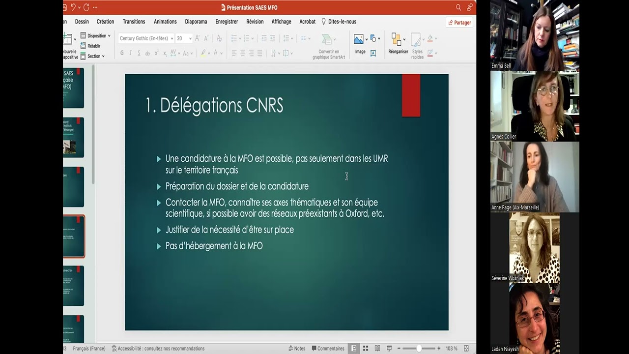 Webinaire : Maison Française d'Oxford (MFO)