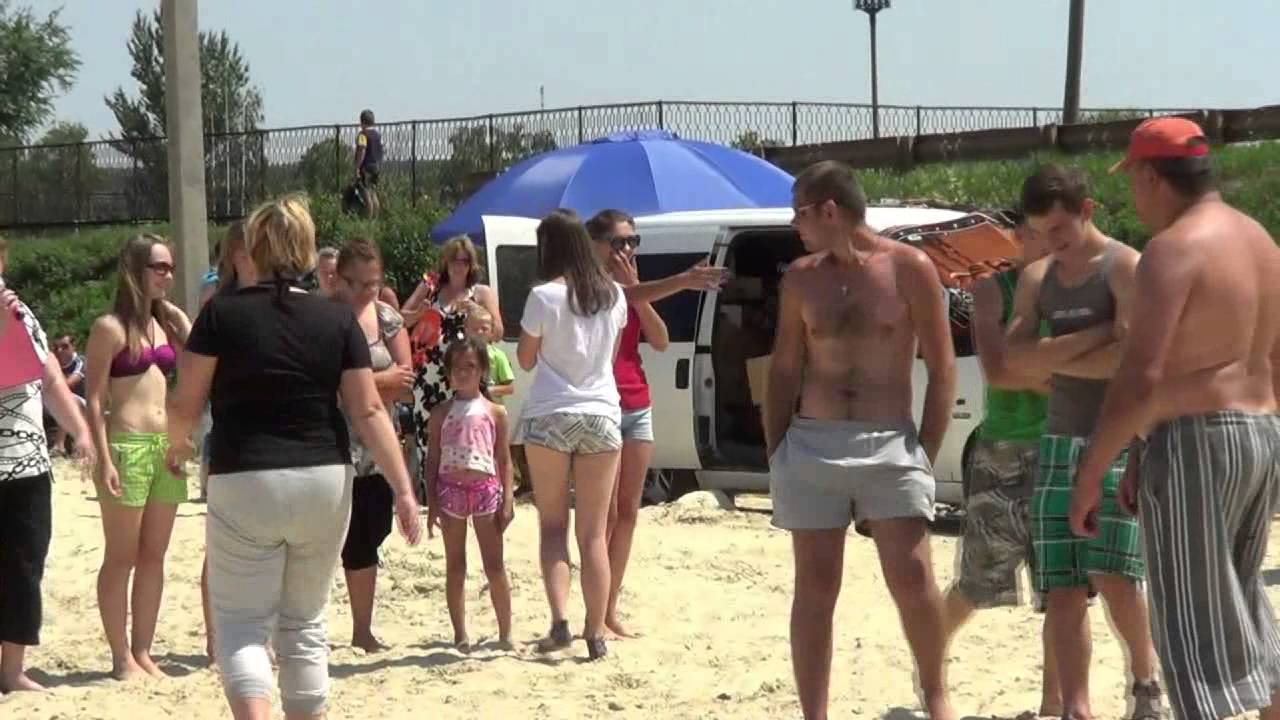 Пляж на реке Белая в Белокуракино, ч.2, 24.06.2012