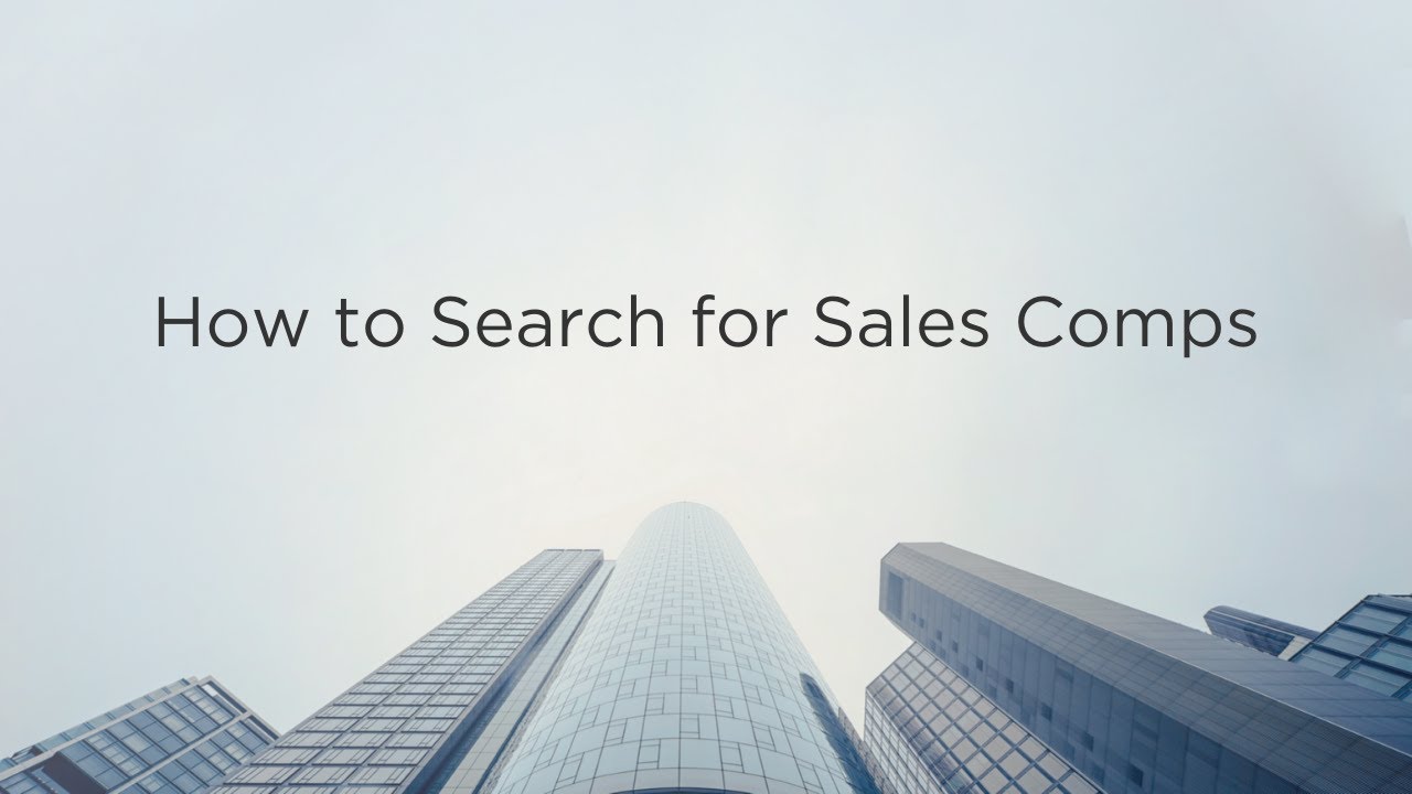 How to Search for Sales Comps