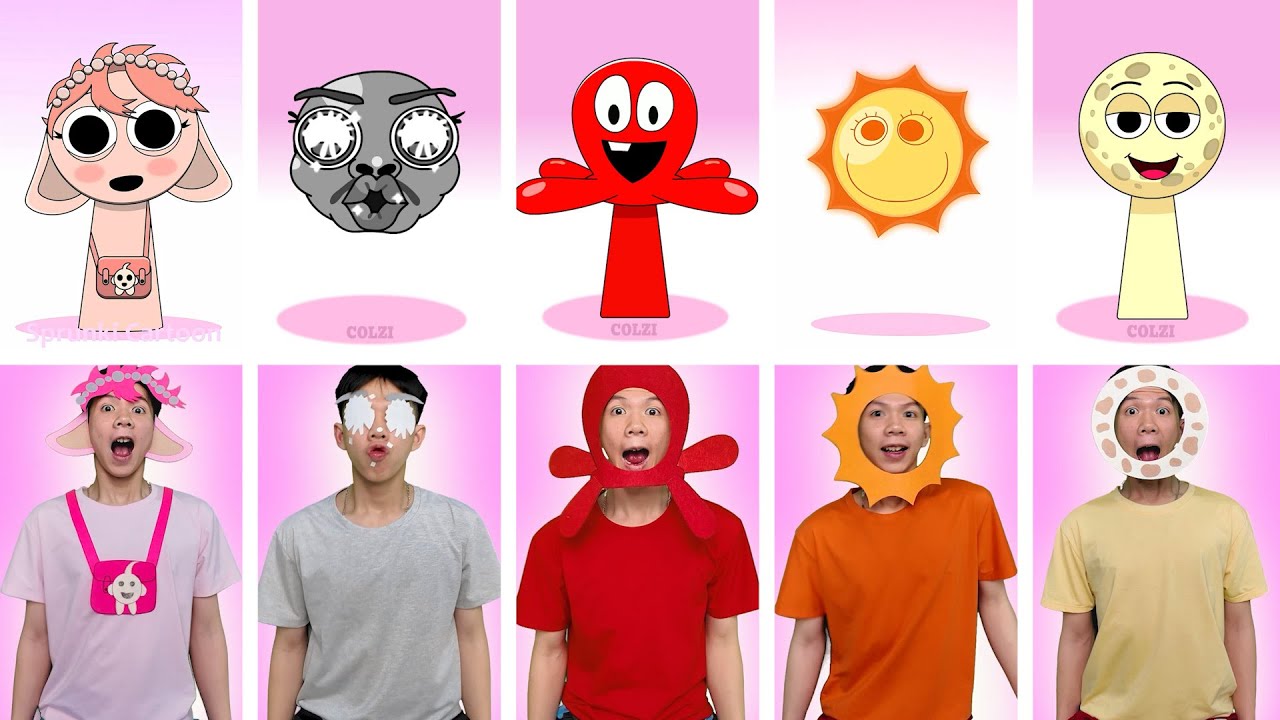 ❤️ Sprunki 4 Phase 4 OC The Moon Incredibox in Real life ❤️ #sprunki #incredibox #sprunkioc