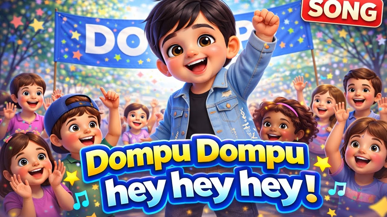 Dompu Dompu Hey Hey Hey! 🎵 | Fun Kids Song for Toddlers & Babies