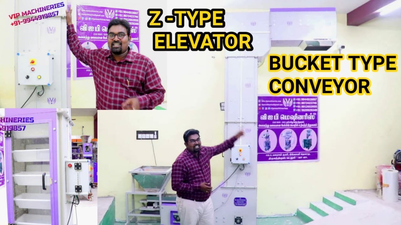 Z Type Bucket Elevator /Bucket Conveyor // CONVEYOR TYPE PACKING MACHINE /CUSTOMISED PACKING MACHINE