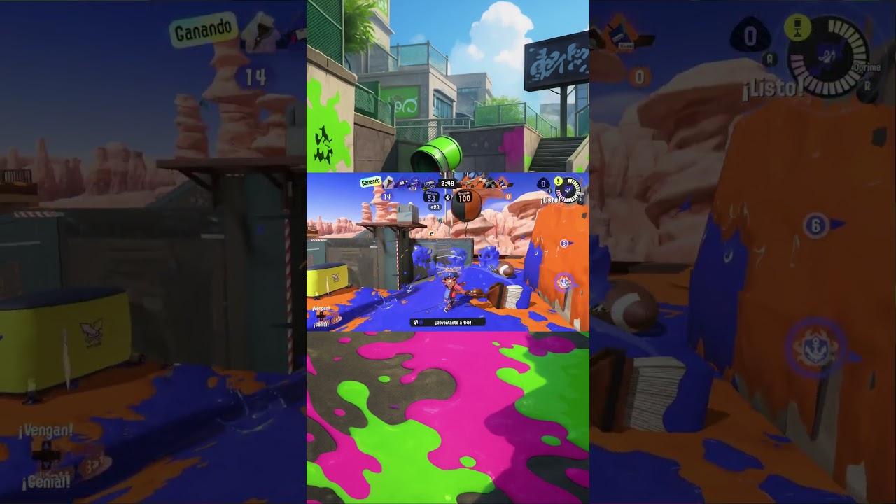 1 Brush. 1 Bomb. Full WIPE in Clam Blitz! 💣🌀 #splatoon3 #switch2 #brush #clamblitz   #gaming