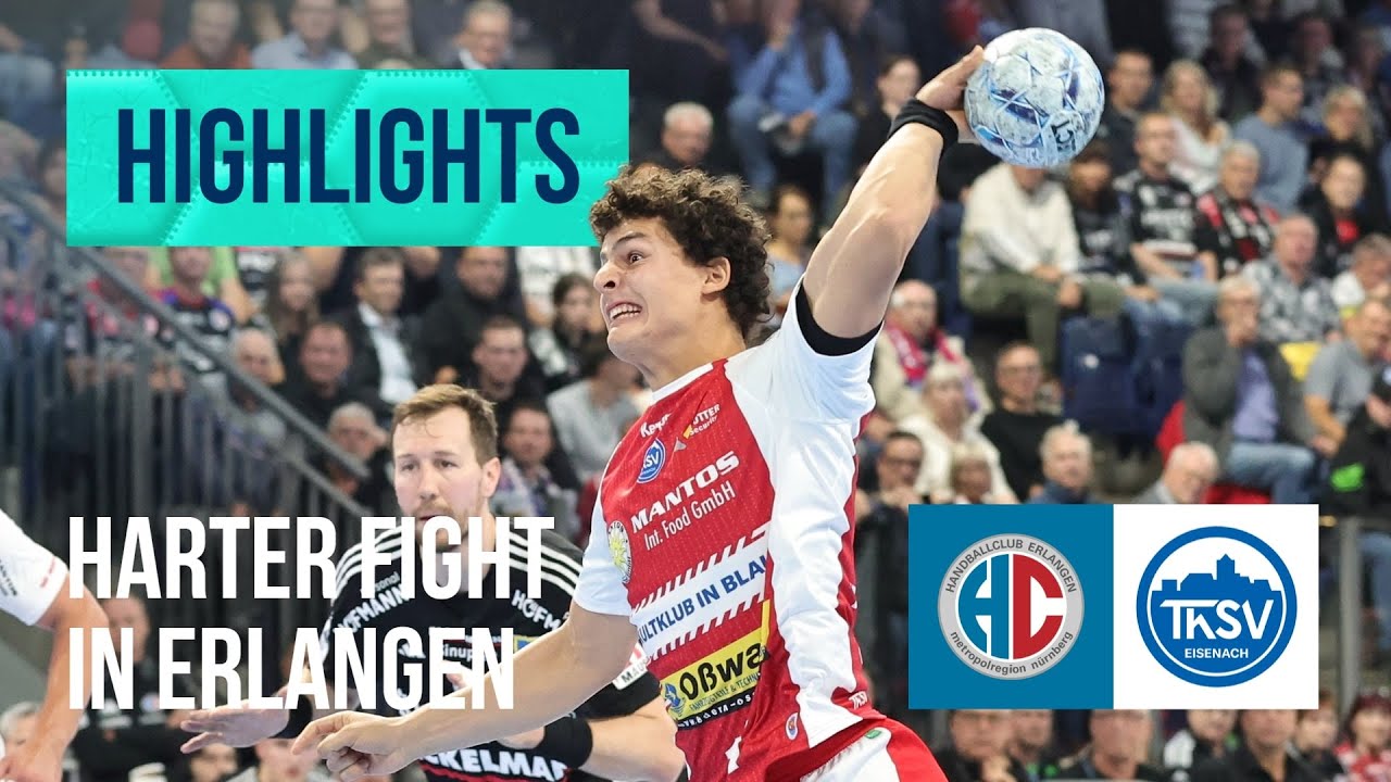 Harter Fight in Erlangen! Highlights HC Erlangen - ThSV Eisenach | Dyn Handball