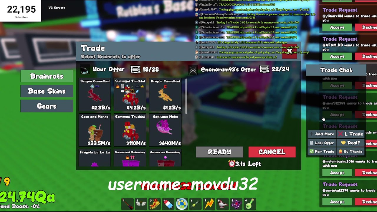 🔴 LIVE NOW:INSANE Trading & Duel in Steal a Brainrot 🤯🔥 | Roblox