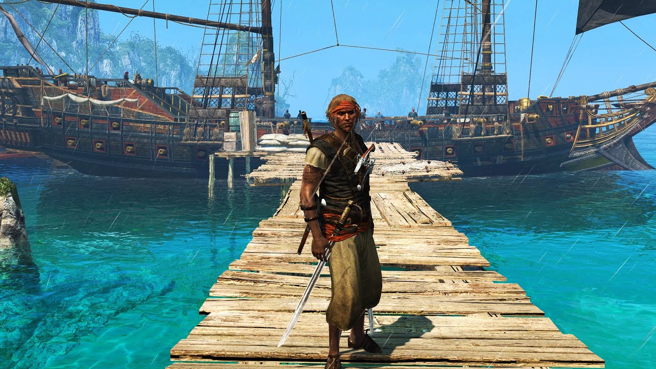 Assassin's Creed 4 Black Flag 4K - Free Roam, Stealth Kills & Combat in the Caribbeans